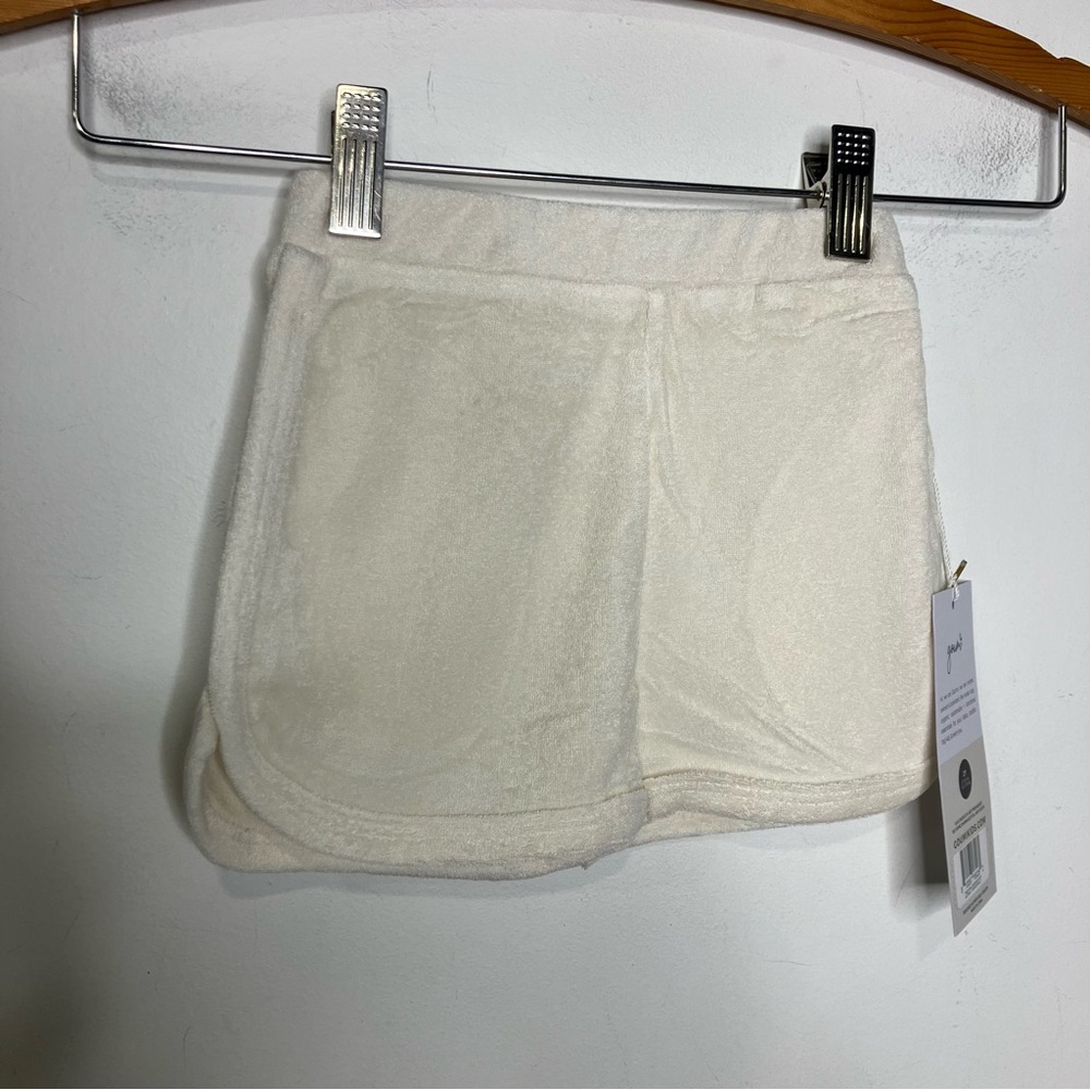 Goumi cloud Terry shorts ivory‎ kids size 12-18 months 2T new with tags trendy